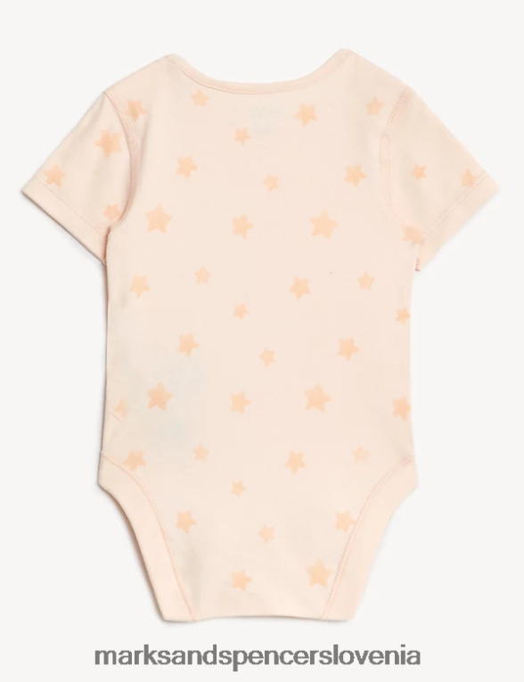 Zvezdasti bodi iz čistega bombaža 3pk multi Marks & Spencer oblačila dojenček 6T8F6X7484
