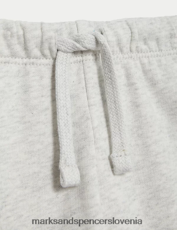 2pk bombažne joggerje sivi lapor Marks & Spencer oblačila dojenček 6T8F6X7566