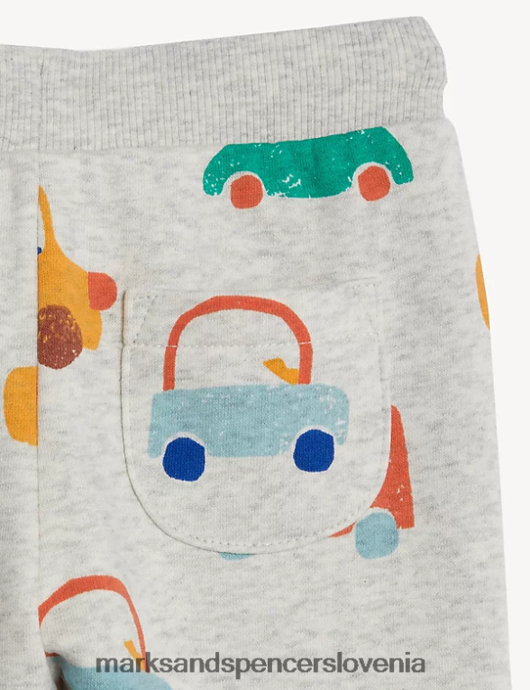 cotton joggerji sivi lapor Marks & Spencer oblačila dojenček 6T8F6X7378