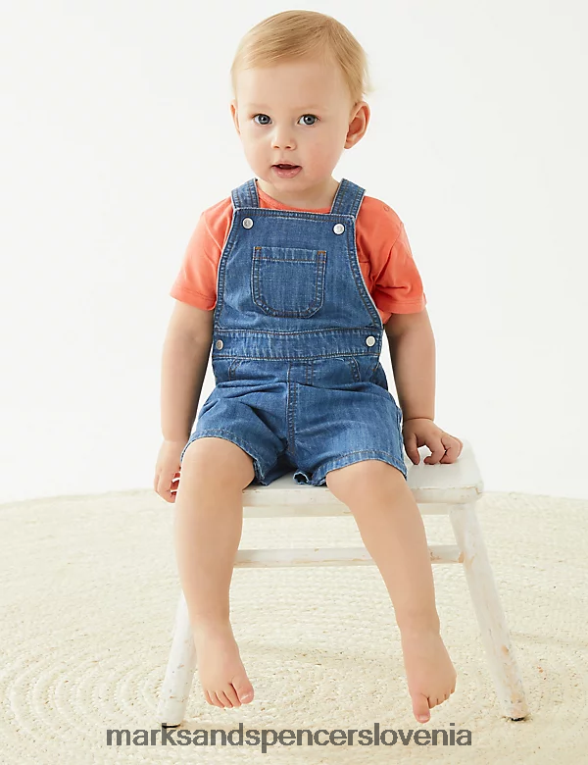 bibshort denim Marks & Spencer oblačila dojenček 6T8F6X7760