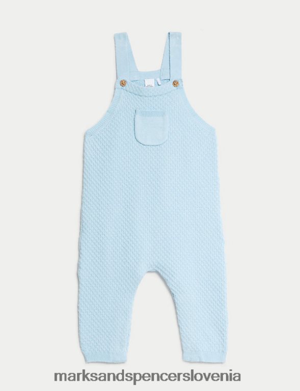 pletene hlače svetlo modra Marks & Spencer oblačila dojenček 6T8F6X7511