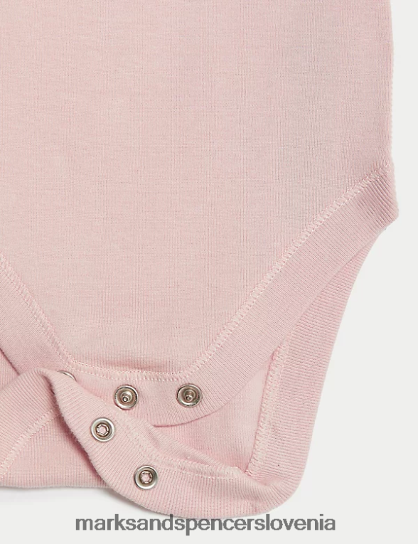 2-delna obleka s cvetličnimi motivi iz čistega bombaža rdečilo Marks & Spencer oblačila dojenček 6T8F6X7629
