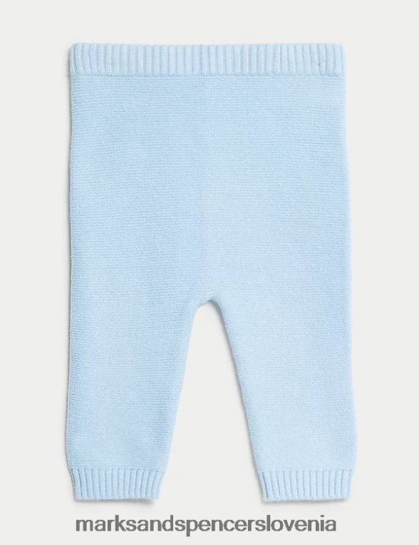 2 kos pletena obleka kit ledeno modra Marks & Spencer oblačila dojenček 6T8F6X7281