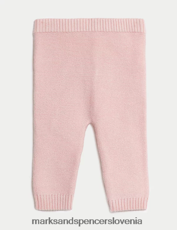 2 kos pletena obleka zajčka svetlo roza Marks & Spencer oblačila dojenček 6T8F6X7654