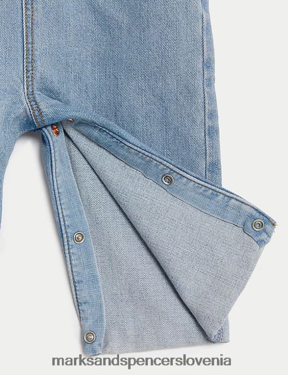 2 kosa oblačila iz čistega bombaža svetlo denim Marks & Spencer oblačila dojenček 6T8F6X7238