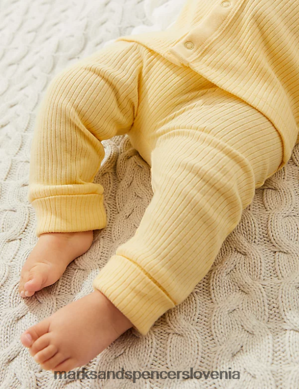 2 kosa vezene obleke iz čistega bombaža mešanica slonovine Marks & Spencer oblačila dojenček 6T8F6X7407