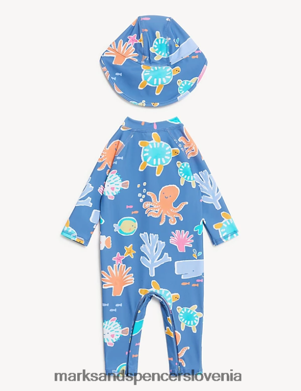 2-delni komplet kopalk in klobuka Sealife multi Marks & Spencer oblačila dojenček 6T8F6X12