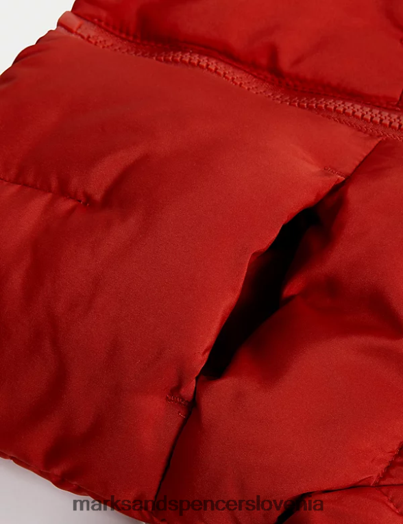 podložen plašč s kapuco rdeča Marks & Spencer oblačila dojenček 6T8F6X7423