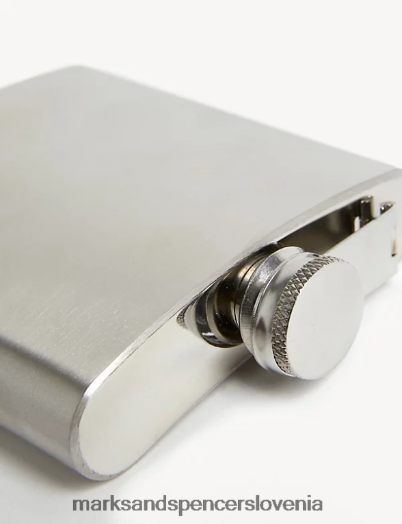 hipflask iz nerjavečega jekla srebro Marks & Spencer dodatki moški 6T8F6X6628