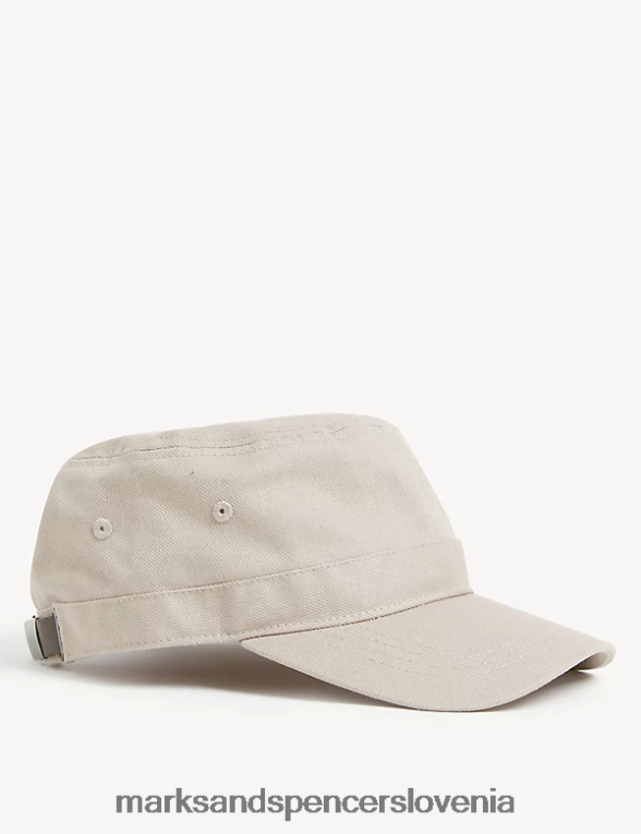 baseball kapa iz čistega bombaža pesek Marks & Spencer dodatki moški 6T8F6X5615