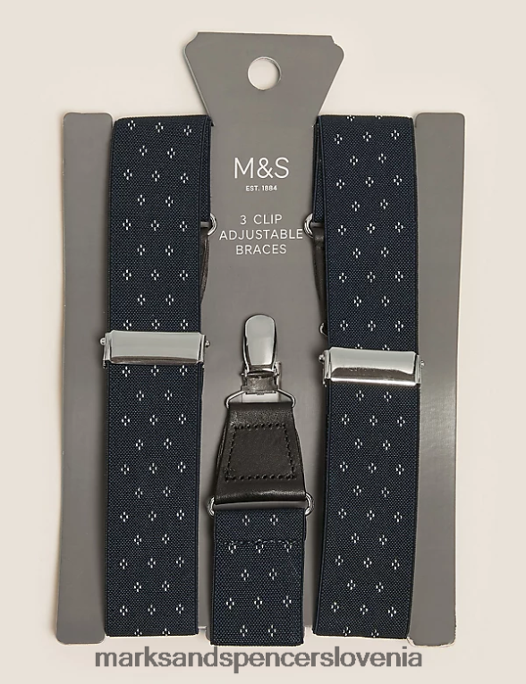 nastavljive naramnice mornarica Marks & Spencer dodatki moški 6T8F6X6433