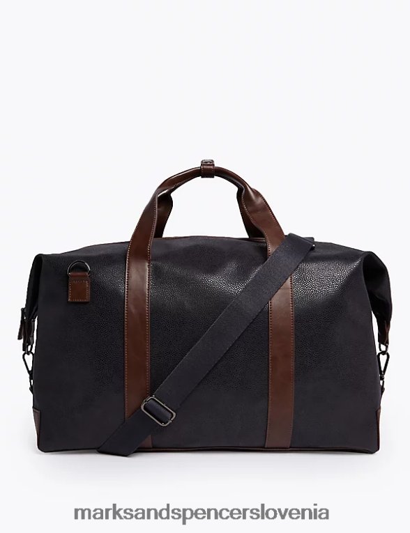 teksturirana vikend torba mornarica Marks & Spencer dodatki moški 6T8F6X6987