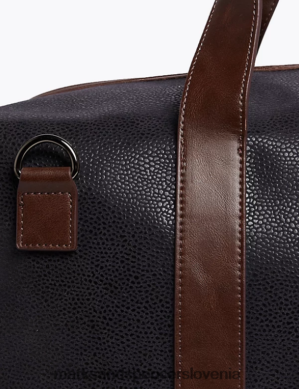 teksturirana vikend torba mornarica Marks & Spencer dodatki moški 6T8F6X6987