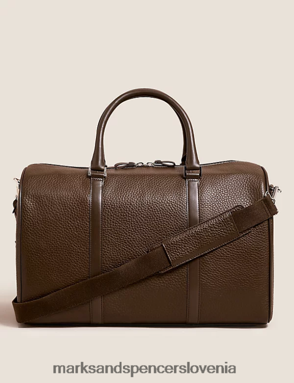 usnjena vikend torba rjav Marks & Spencer dodatki moški 6T8F6X6026