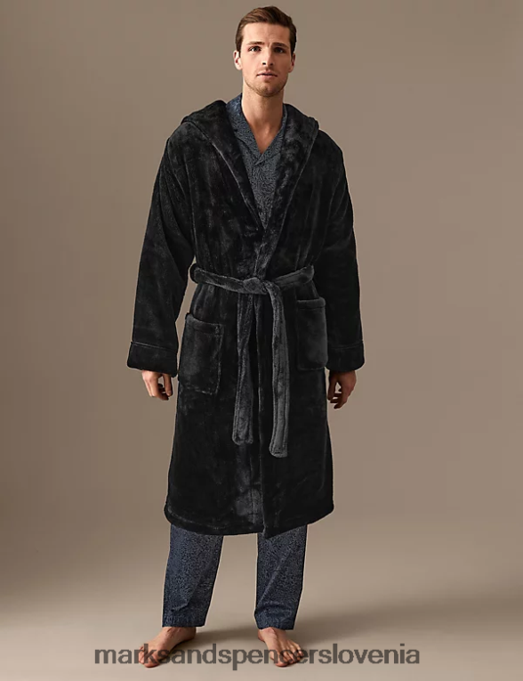 flis supersoft jutranja obleka Črna Marks & Spencer oblačila moški 6T8F6X5761