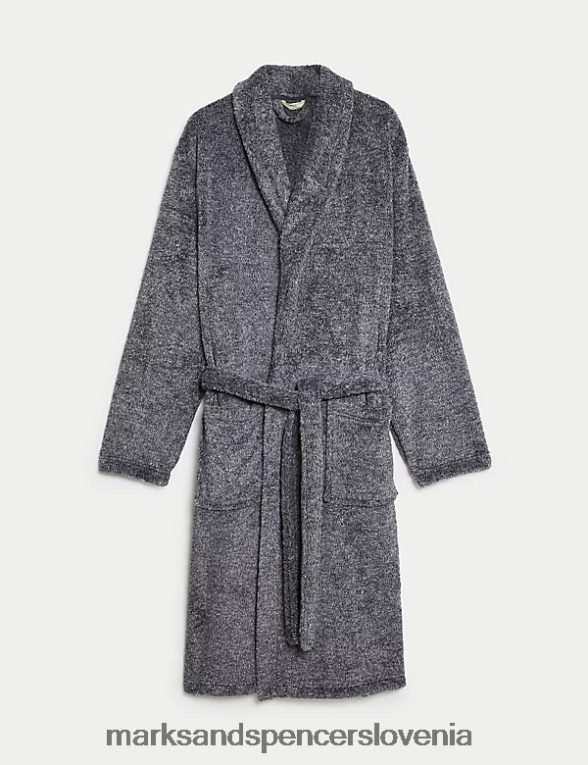 flis supersoft jutranja obleka sivi lapor Marks & Spencer oblačila moški 6T8F6X7127