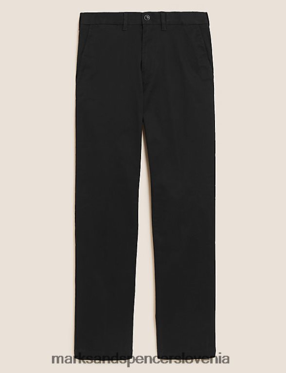 big & tall regular fit heritage chinos Črna Marks & Spencer oblačila moški 6T8F6X6677
