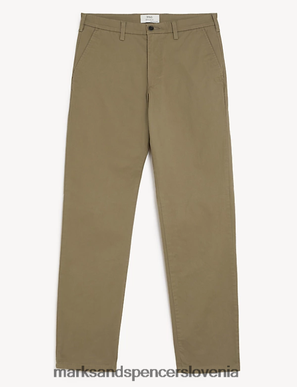 krajši raztegljivi chinosi regular fit temen kamen Marks & Spencer oblačila moški 6T8F6X7382