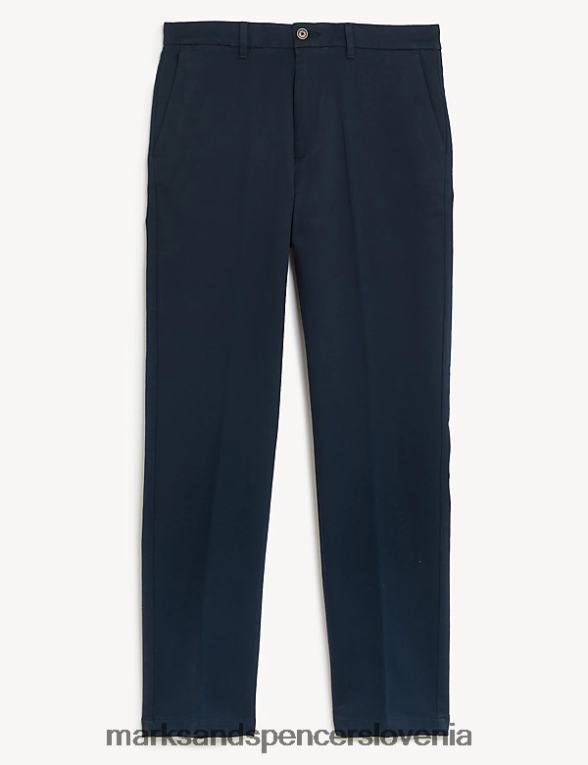 običajni italijanski raztegljivi chinos mornarica Marks & Spencer oblačila moški 6T8F6X6022