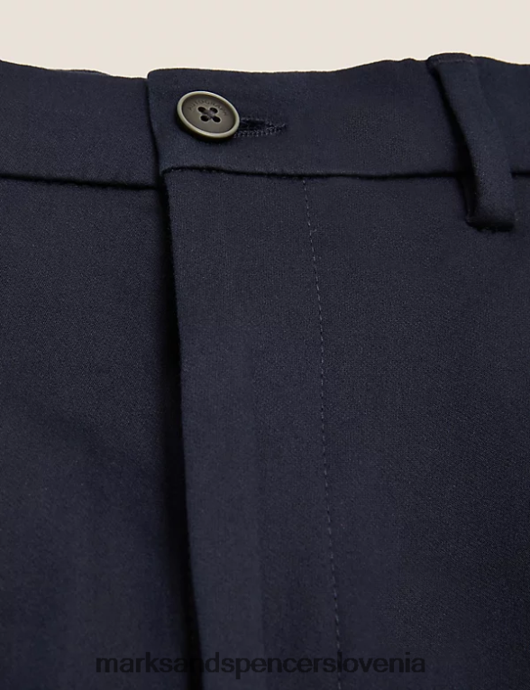 običajni italijanski raztegljivi chinos mornarica Marks & Spencer oblačila moški 6T8F6X6022