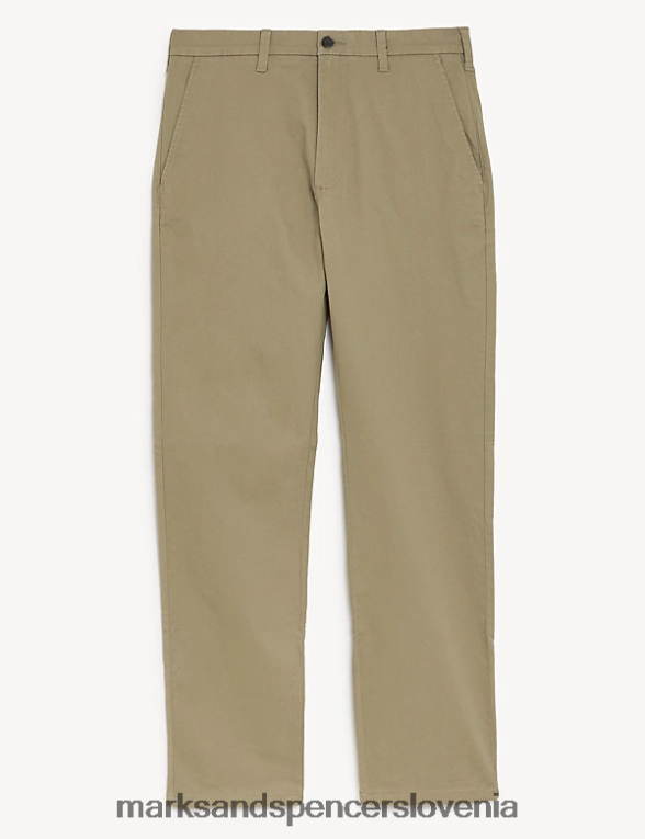 raztegljive hlače chinos s koničastim krojem temen kamen Marks & Spencer oblačila moški 6T8F6X5965