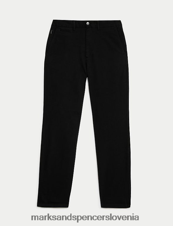 regular fit ultimate chino Črna Marks & Spencer oblačila moški 6T8F6X5285