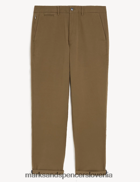 regular fit ultimate chino temno bronasta Marks & Spencer oblačila moški 6T8F6X5288