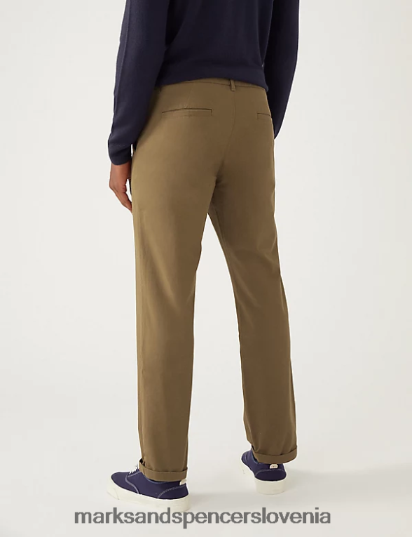 regular fit ultimate chino temno bronasta Marks & Spencer oblačila moški 6T8F6X5288