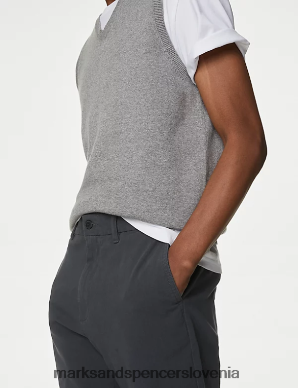 regular fit ultimate chino temno kositrna Marks & Spencer oblačila moški 6T8F6X5286