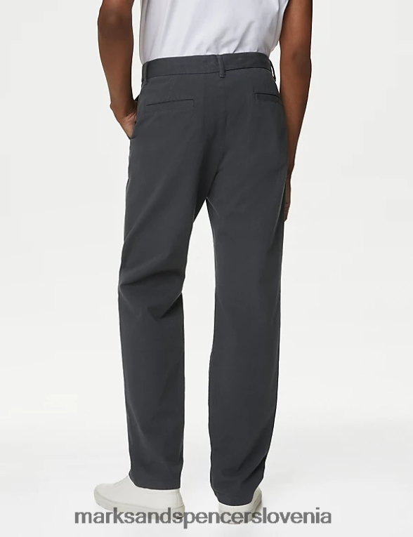 regular fit ultimate chino temno kositrna Marks & Spencer oblačila moški 6T8F6X5286