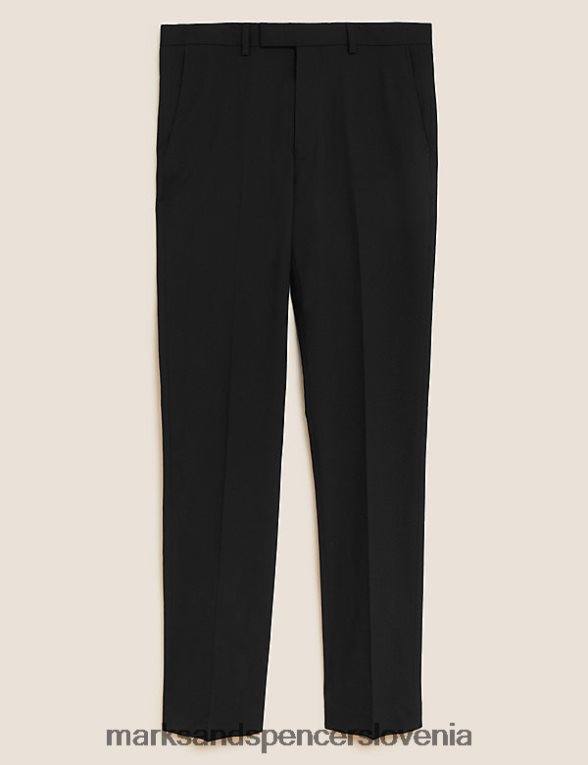 skinny fit hlače Črna Marks & Spencer oblačila moški 6T8F6X6891