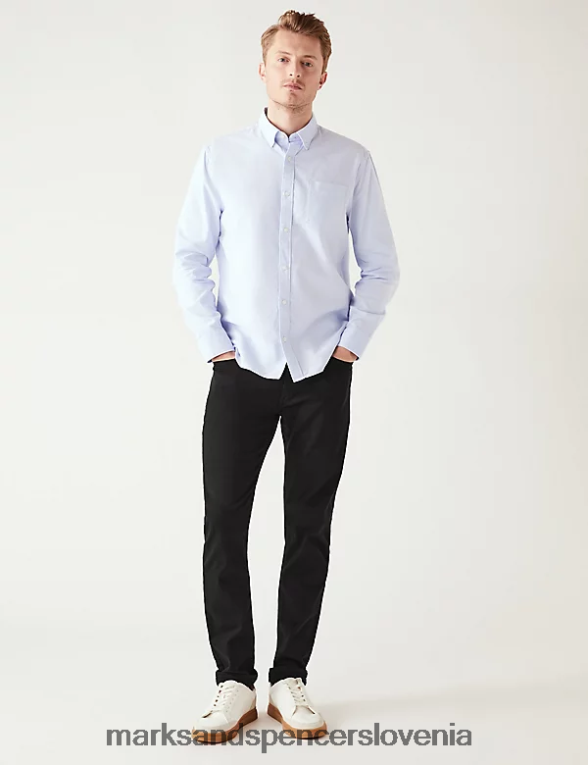 krajše kavbojke slim fit 360 flex Črna Marks & Spencer oblačila moški 6T8F6X6322