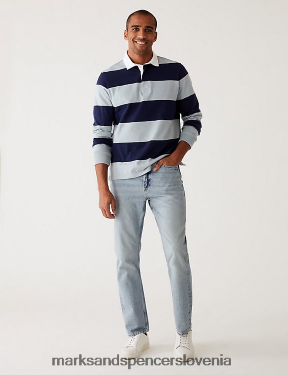 ohlapne toge vintage prane kavbojke ledeno modra Marks & Spencer oblačila moški 6T8F6X6353