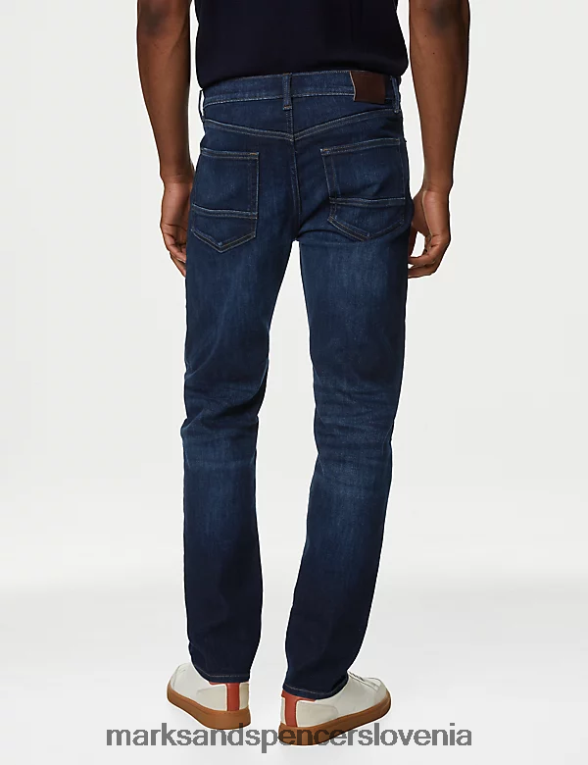 ravnih kavbojk 360 flex indigo Marks & Spencer oblačila moški 6T8F6X7046