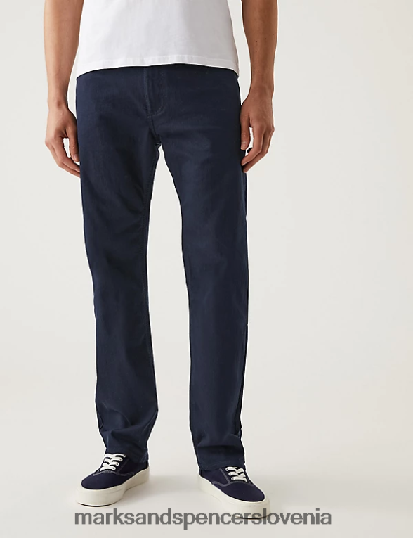 ravnih kavbojk 360 flex modra/črna Marks & Spencer oblačila moški 6T8F6X6670