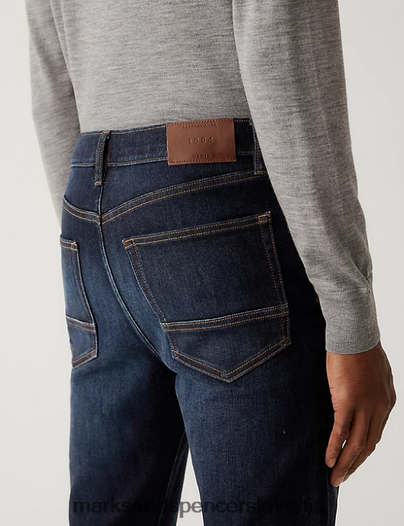 skinny fit 360 flex jeans indigo Marks & Spencer oblačila moški 6T8F6X5127