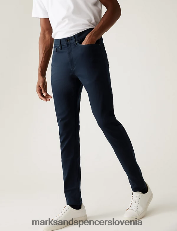 skinny fit 360 flex jeans modra/črna Marks & Spencer oblačila moški 6T8F6X5530