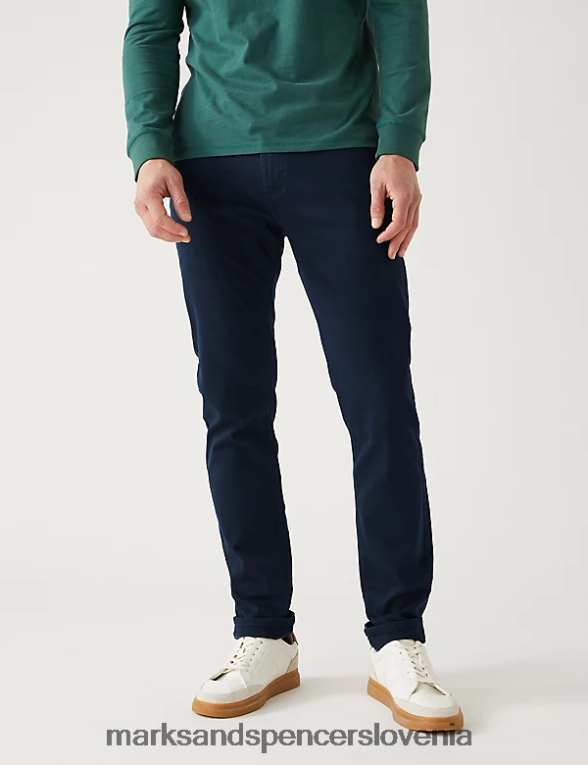 slim fit 360 flex jeans modra/črna Marks & Spencer oblačila moški 6T8F6X7183