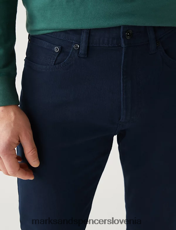 slim fit 360 flex jeans modra/črna Marks & Spencer oblačila moški 6T8F6X7183