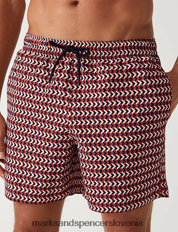 hitro sušeče kopalke z geometrijskim potiskom baker Marks & Spencer oblačila moški 6T8F6X5836