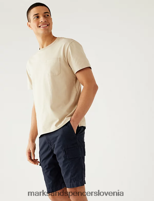 2pk kratke hlače iz čistega bombaža kamnita mešanica Marks & Spencer oblačila moški 6T8F6X5888