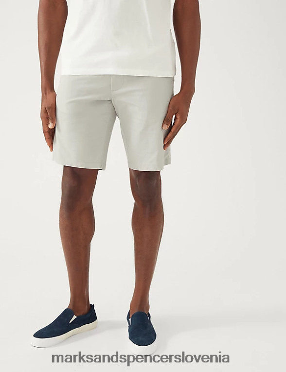 2pk super lahke chino kratke hlače kamnita mešanica Marks & Spencer oblačila moški 6T8F6X5240