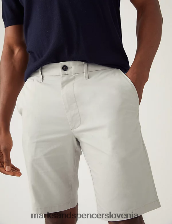 2pk super lahke chino kratke hlače naravna mešanica Marks & Spencer oblačila moški 6T8F6X5239