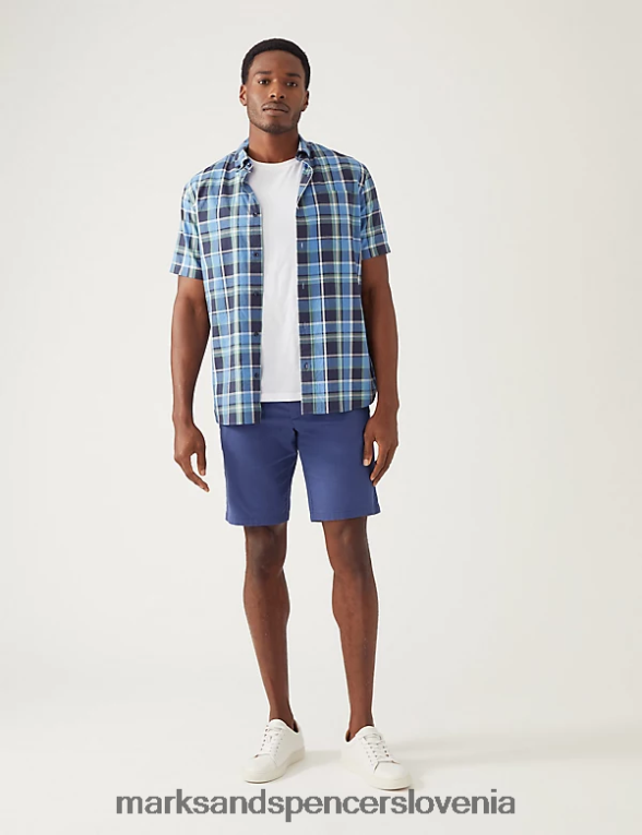 2pk super lahke chino kratke hlače naravna mešanica Marks & Spencer oblačila moški 6T8F6X5239