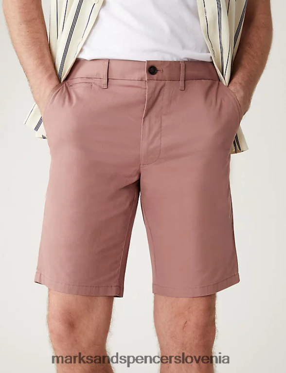 2pk super lahke chino kratke hlače roza mešanica Marks & Spencer oblačila moški 6T8F6X4890