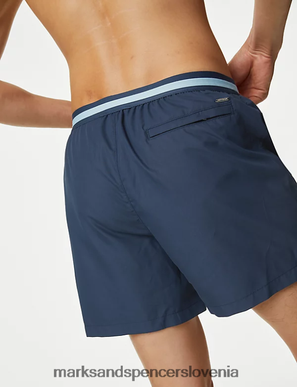 hitro sušeče kopalne hlače temno črnilo Marks & Spencer oblačila moški 6T8F6X4964