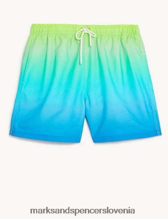 hitro sušeče ombre kopalke modra mešanica Marks & Spencer oblačila moški 6T8F6X5182