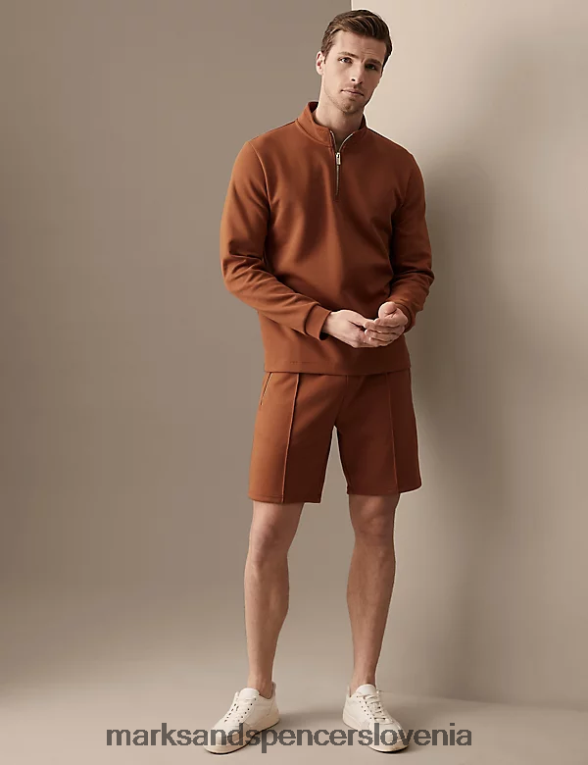 kratke hlače iz džersija bakreno porjavelost Marks & Spencer oblačila moški 6T8F6X5586