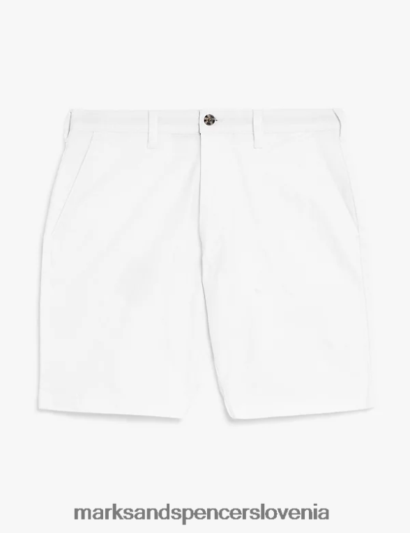 raztegljive kratke hlače chino bela Marks & Spencer oblačila moški 6T8F6X6125