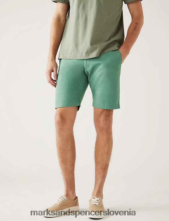 raztegljive kratke hlače chino list Marks & Spencer oblačila moški 6T8F6X6120